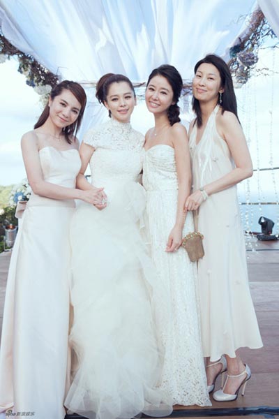 Wedding photos of Taiwan actress Vivian Hsu