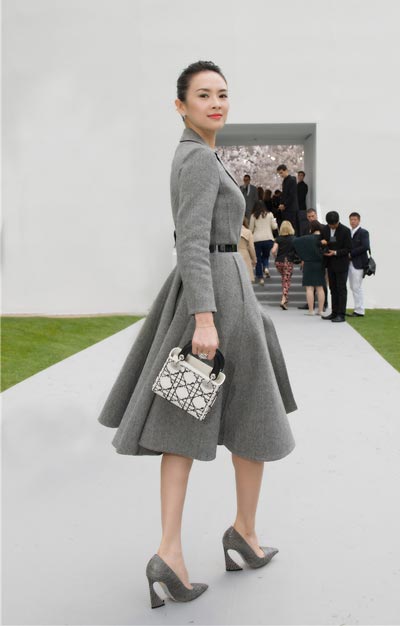 Graceful Zhang Ziyi attends Dior show