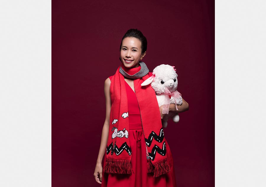 Karen Mok poses for New Year photos
