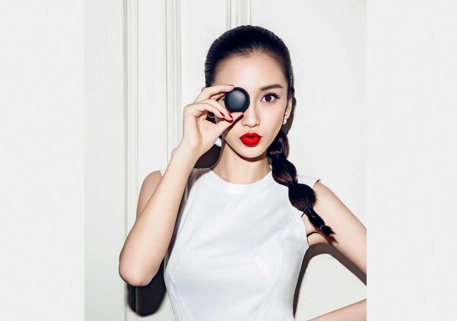 Angelababy poses for fashion magazine