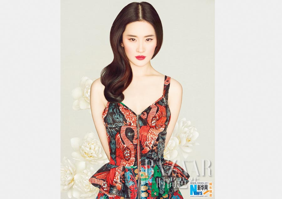 Liu Yifei poses for Harper's Bazaar