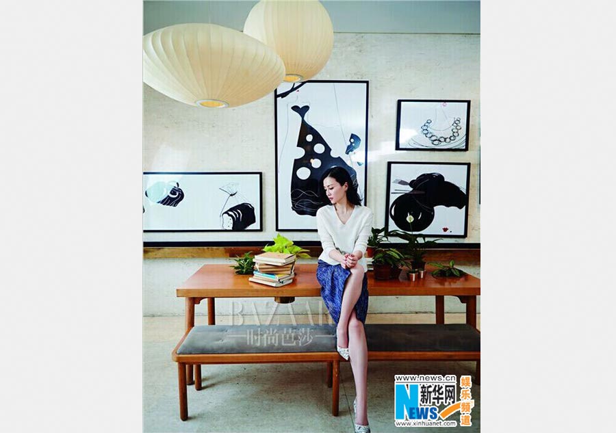 Actress Liu Zi graces cover of Harper's Bazaar