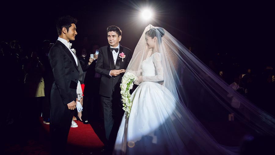 Wedding ceremony of Huang Xiaoming and Angelababy