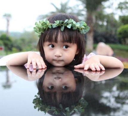 Pictures of child star Liu Chutian