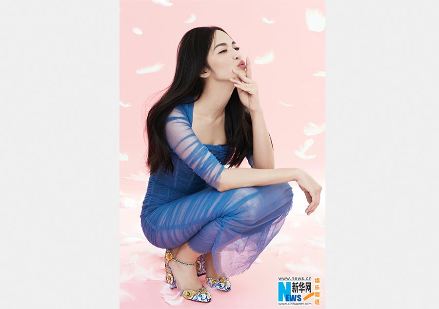 Actress Yao Chen graces fashion magazine