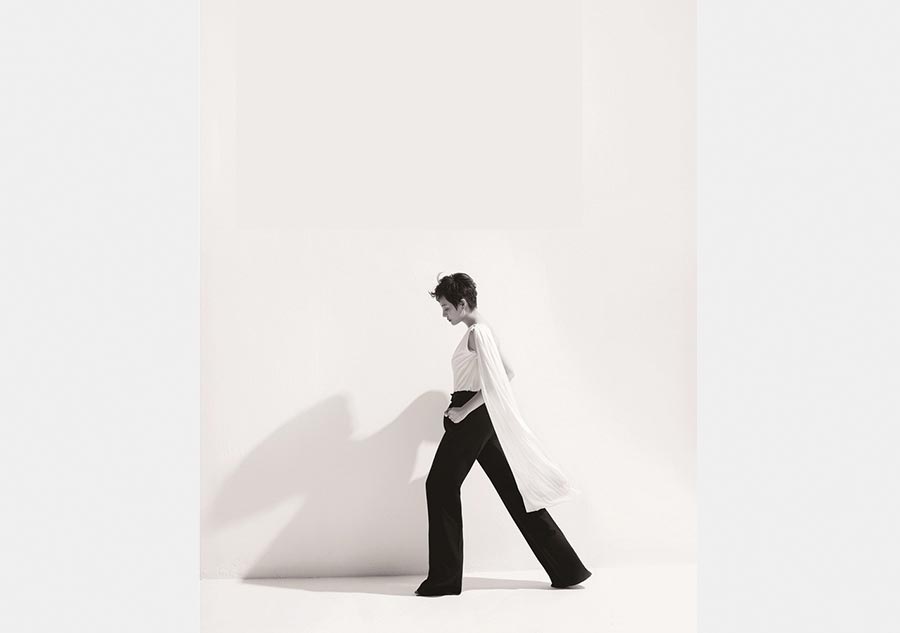 Actress Sun Li poses for Bazaar
