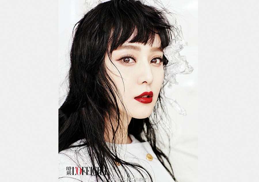 Fan Bingbing poses for 'L'Officiel' magazine