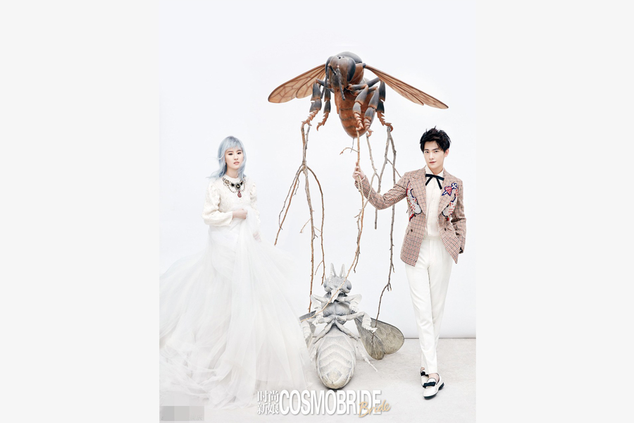 Liu Yifei and Yang Yang pose for fashion magazine