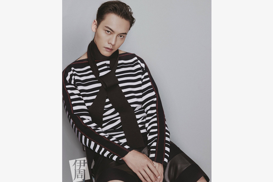 Actor William Chan poses for fashion magazine