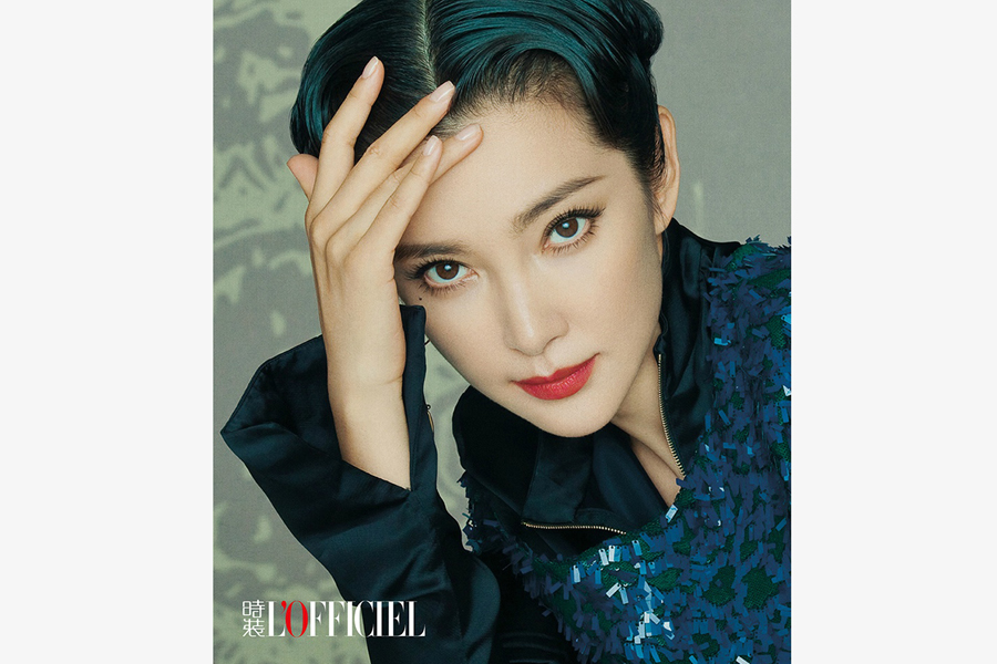 Actress Li Bingbing poses for fashion magazine