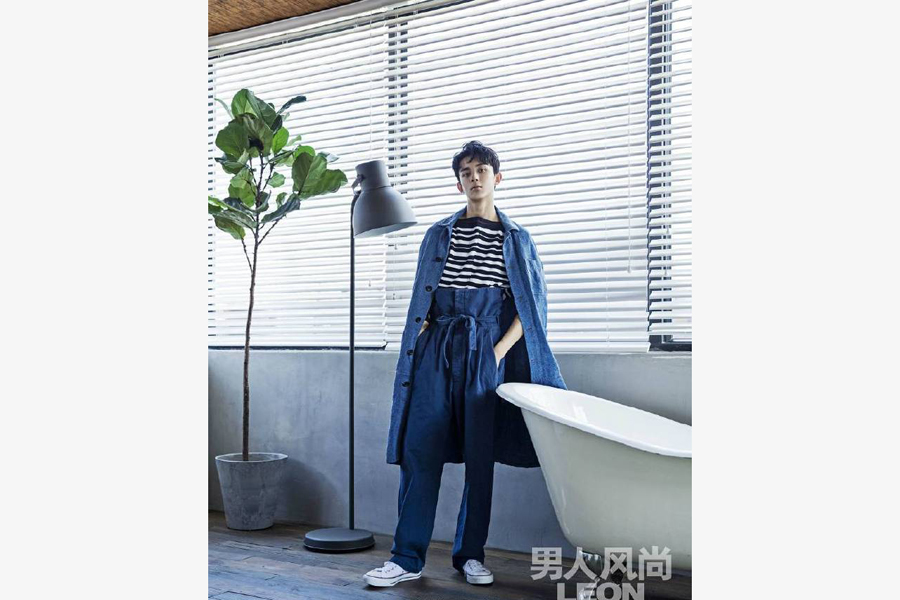 Emerging star Wu Lei poses for fashion photos