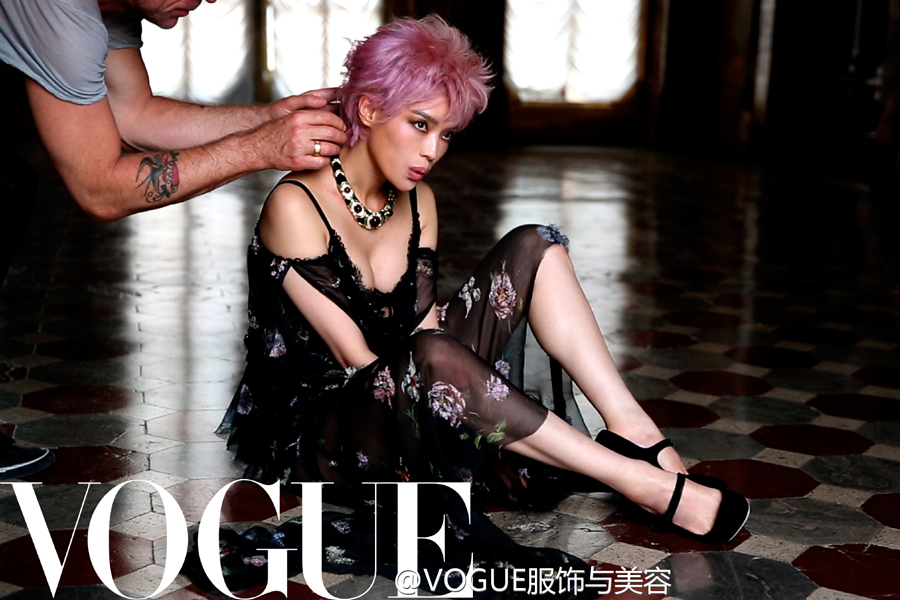 Actress Hsu Chi releases photos for 'Vogue' magazine