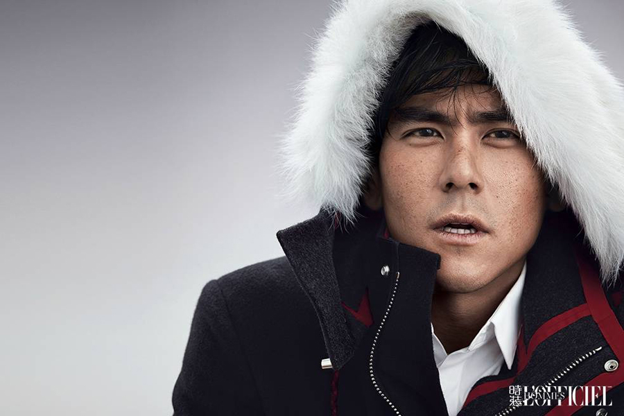 Eddie Peng poses photos for 'L'Officiel Hommes' magazine