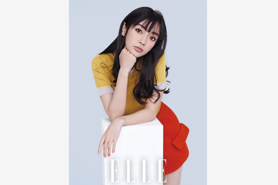 Angelababy poses for 'ELLE' magazine