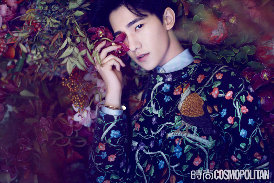 Chinese actor Yang Yang poses for fashion magazine