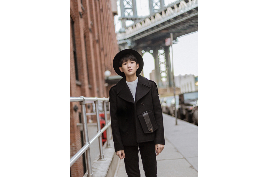 Emerging star Wang Yuan spotted in New York