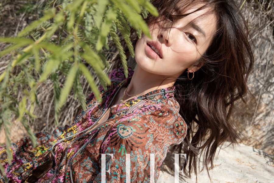 Chinese model Liu Wen poses for fashion magazine