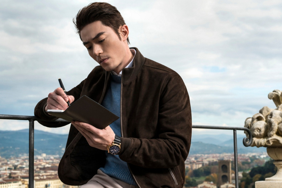 Actor Wallace Huo poses for fashion magazine