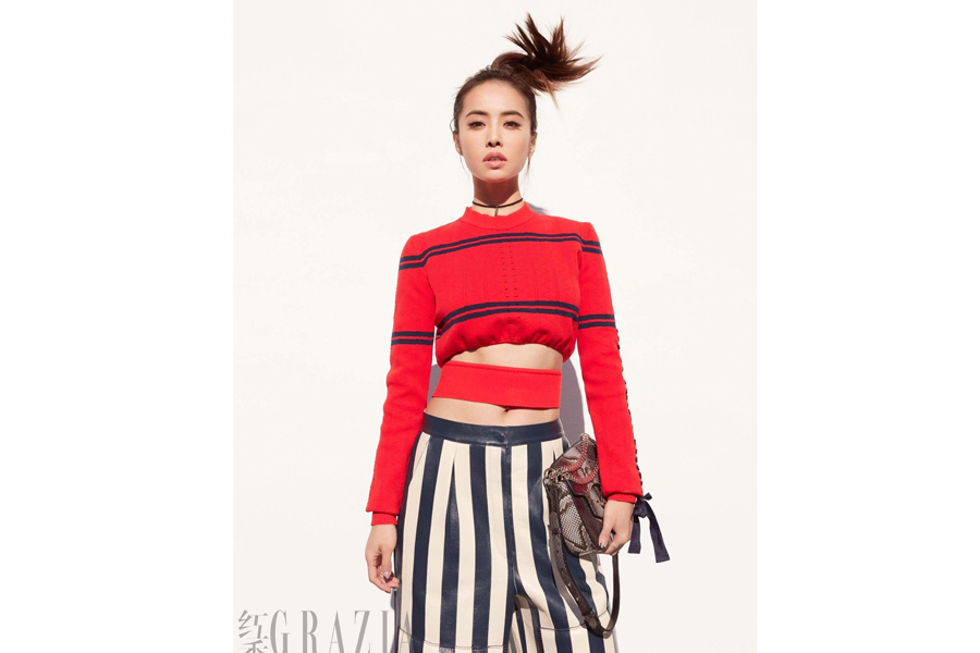 Singer Jolin Tsai covers fashion magazine