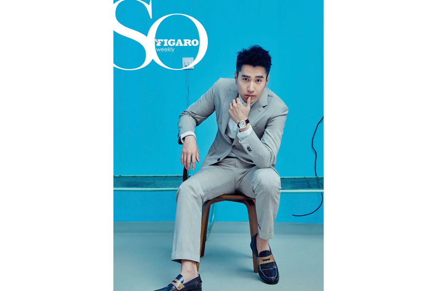 Actor Mark Chao poses for fashion magazine