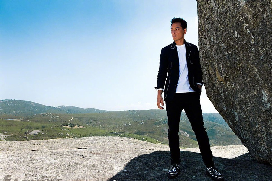 Actor Daniel Wu poses for fashion magazine