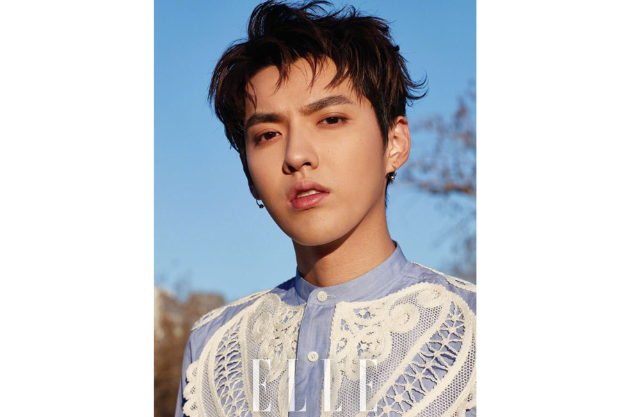 Fashion icon Kris Wu poses for the fashion magazine