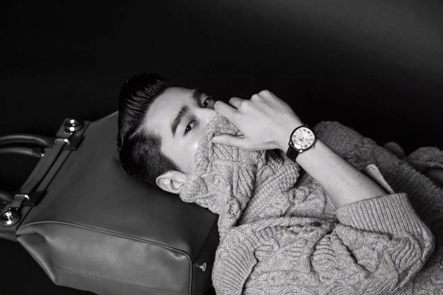 Actor Mark Chao poses for fashion magazine