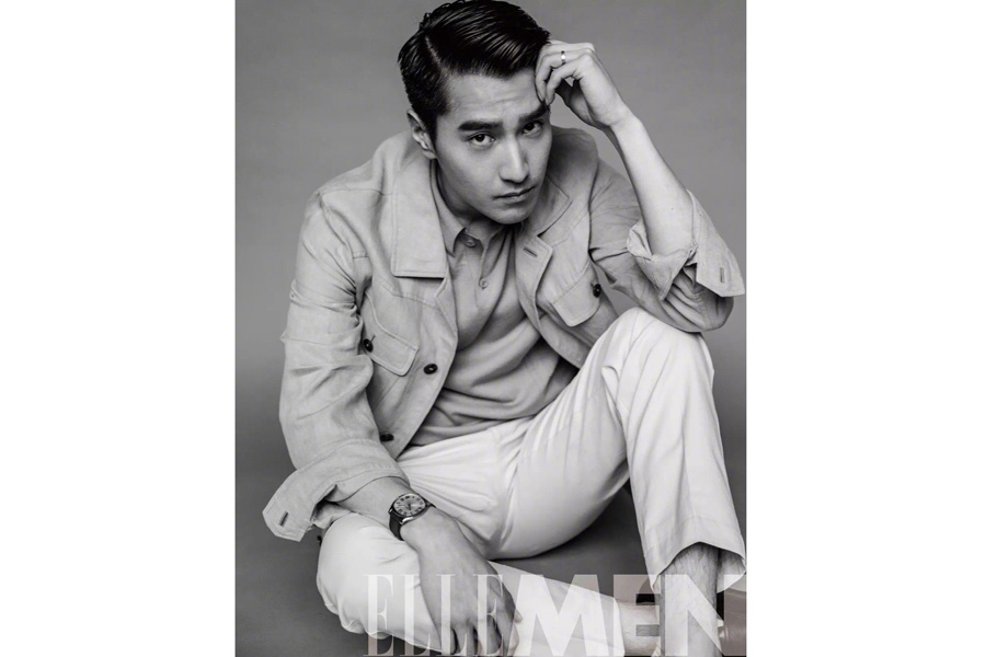 Actor Mark Chao poses for fashion magazine