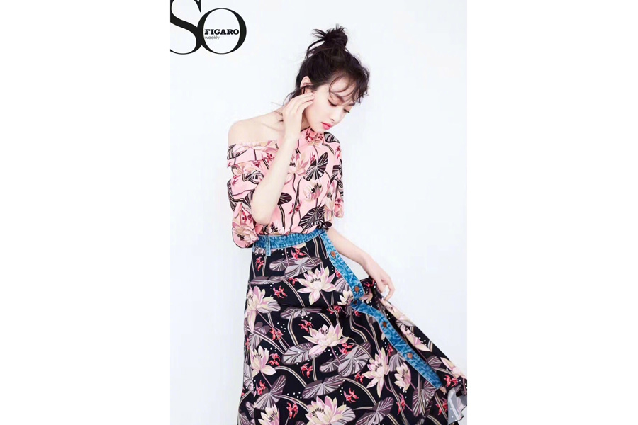 Actress Song Qian poses for fashion magazine