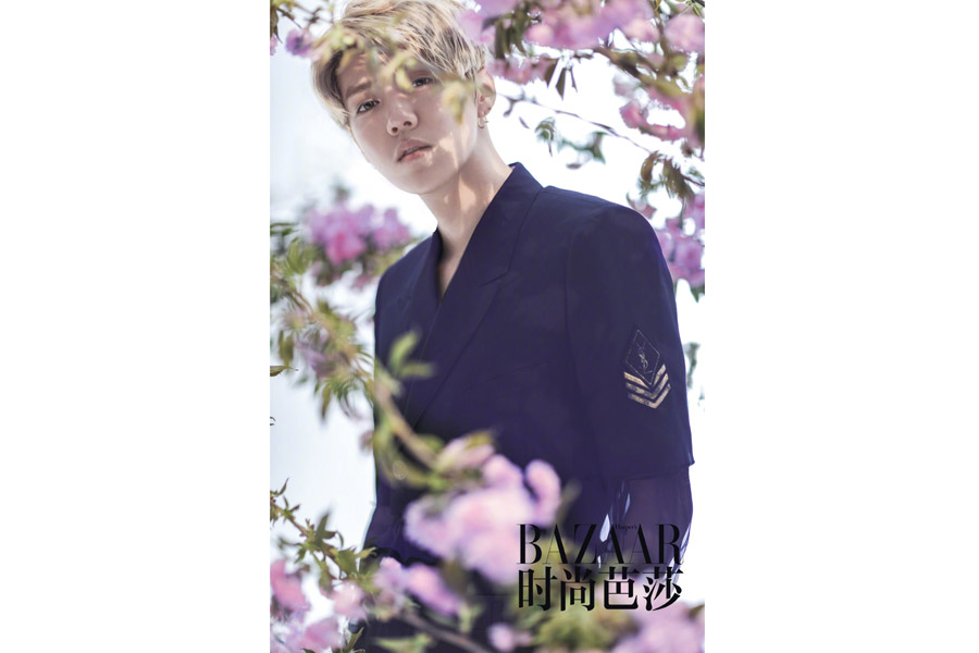 Actor-singer Lu Han poses for the fashion magazine