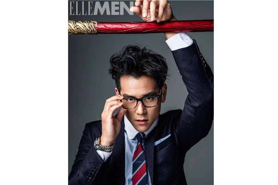 Actor Eddie Peng poses for fashion magazine