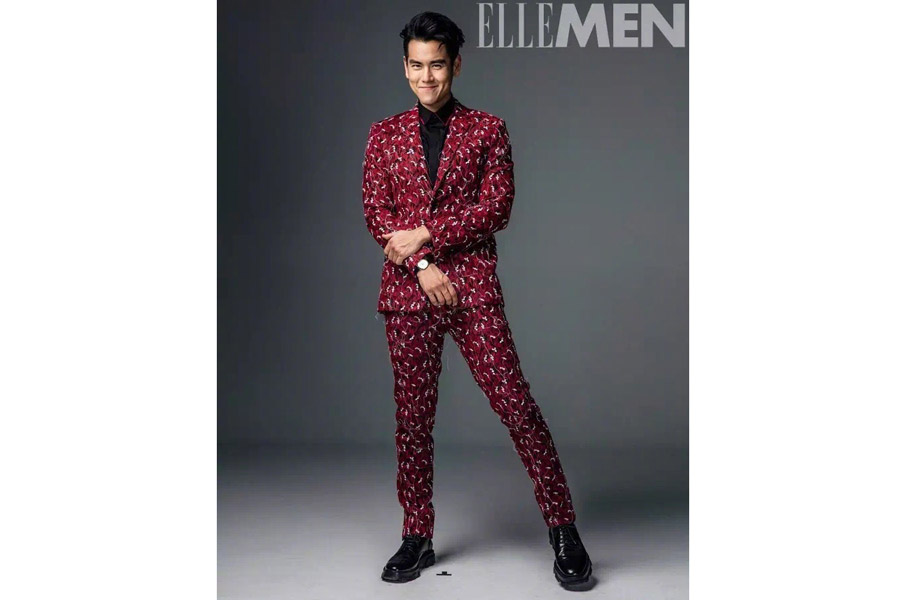 Actor Eddie Peng poses for fashion magazine