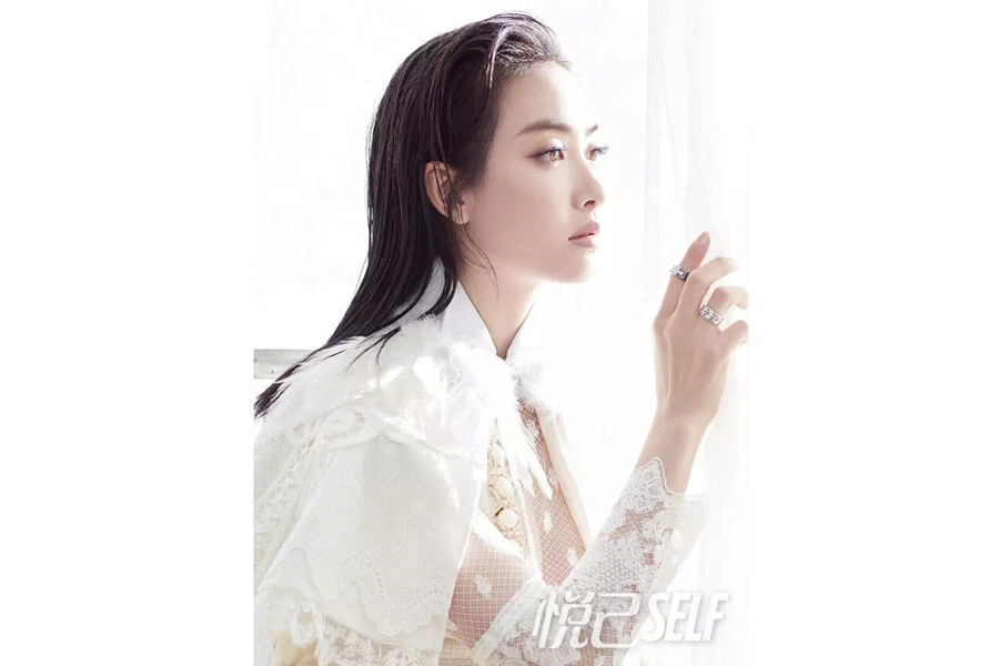 Actress Song Qian poses for fashion magazine