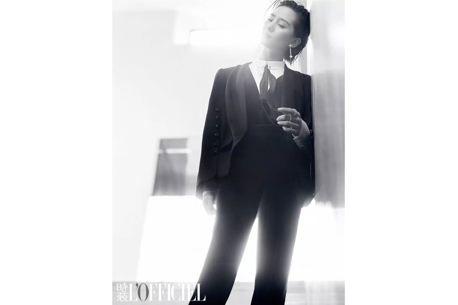 Chinese actress Liu Shishi poses for fashion magazine