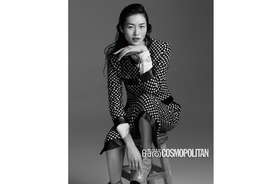 Chinese model Liu Wen poses for fashion magazine