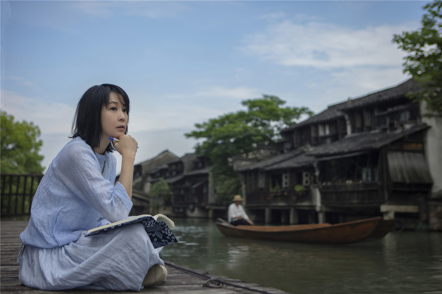 Actress Rene Liu promotes Wuzhen