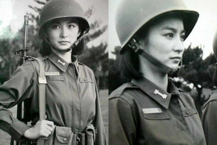 Chinese celebrities in military uniform