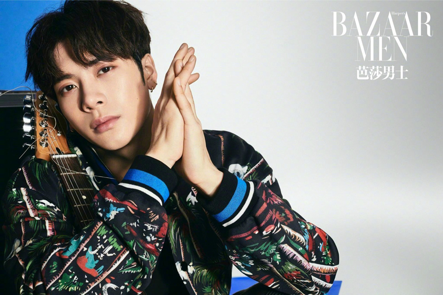 HK singer Jackson Wang poses for fashion magazine