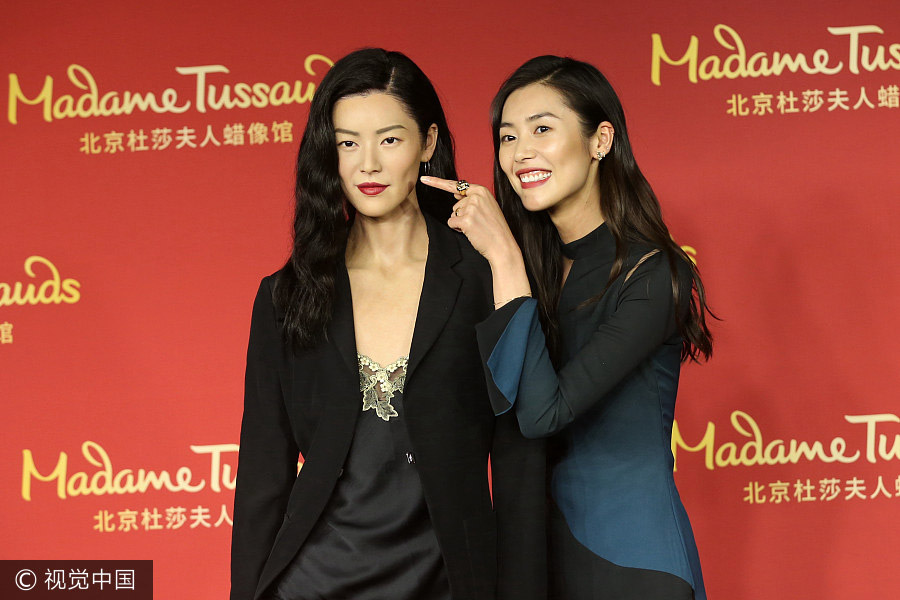 Liu Wen's waxwork model unveiled in Beijing