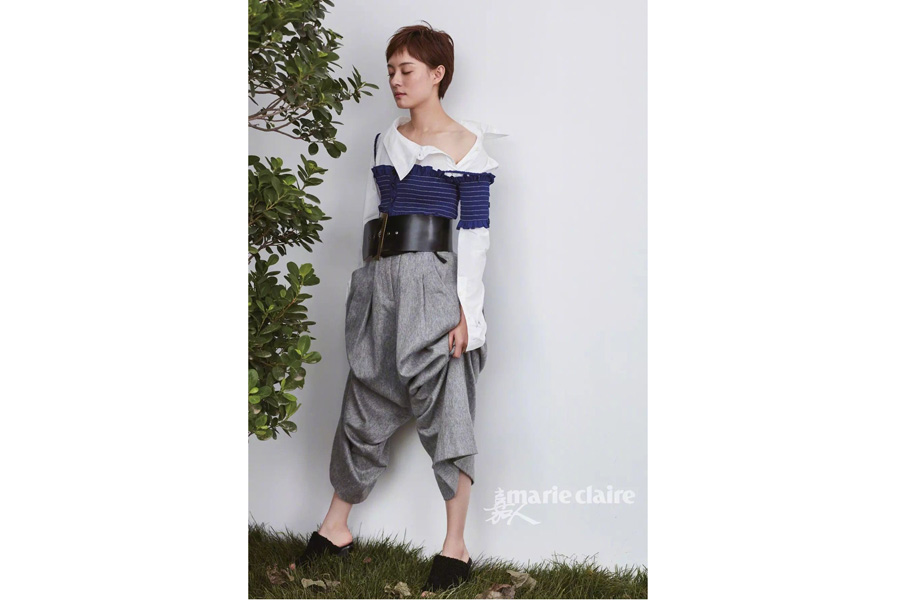 Chinese actress Sun Li poses for fashion magazine