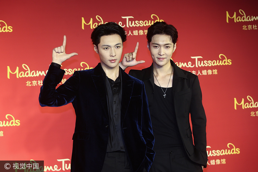 Zhang Yixing's waxwork model unveiled in Beijing