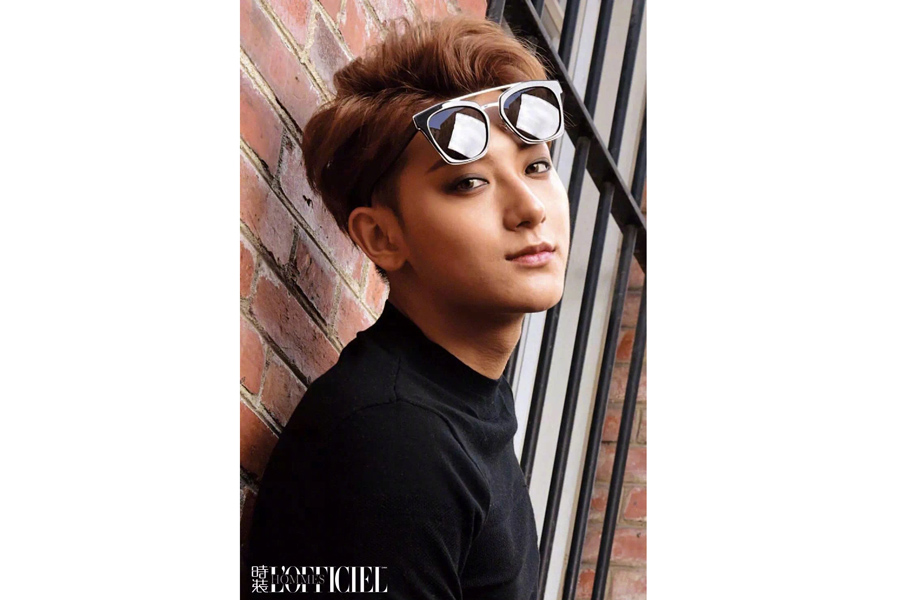 Singer Huang Zitao poses for the fashion magazine
