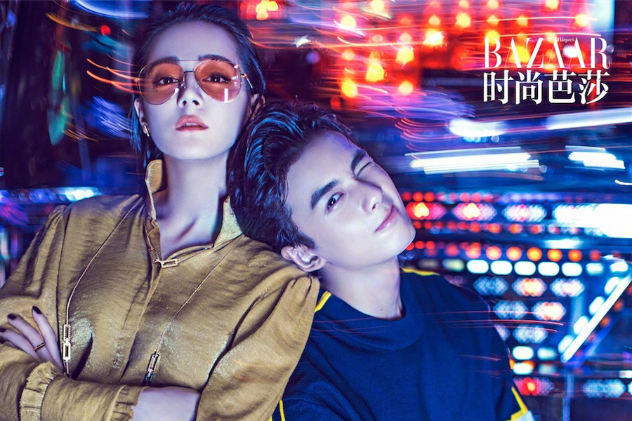 Dilraba Dilmurat and Wu Lei pose for 