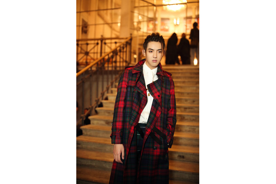 Kris Wu spotted in London fashion week