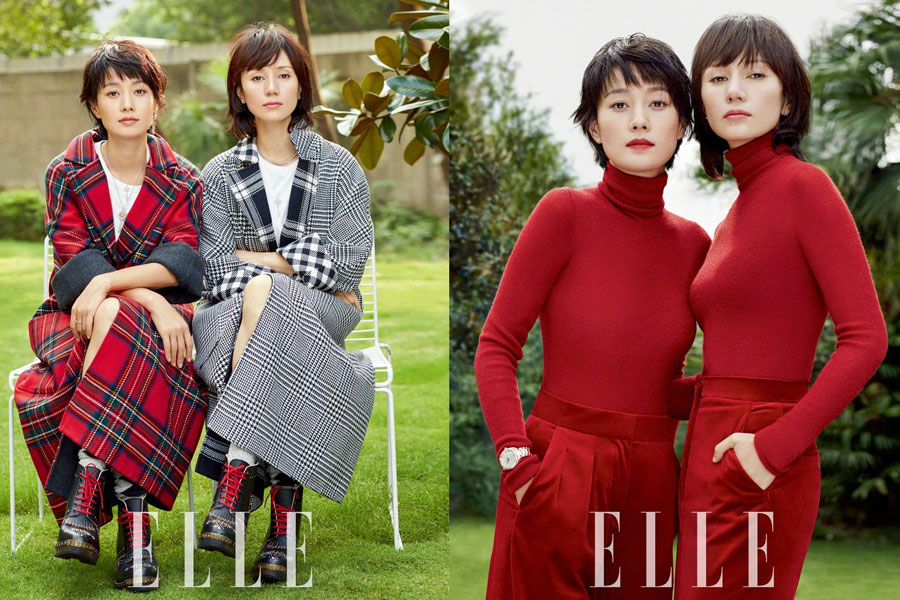 Yuan Quan and Ma Yili pose for fashion magazine