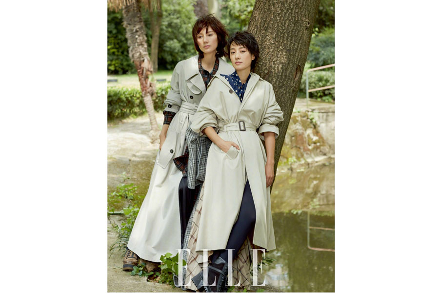 Yuan Quan and Ma Yili pose for fashion magazine