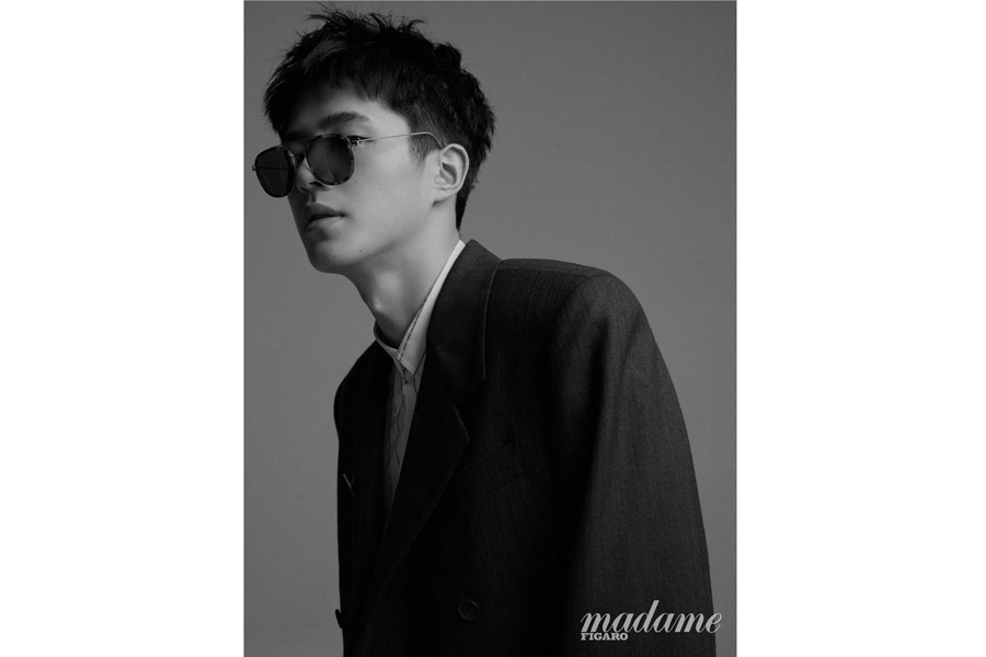 Actor Liu Haoran poses for the fashion magazine