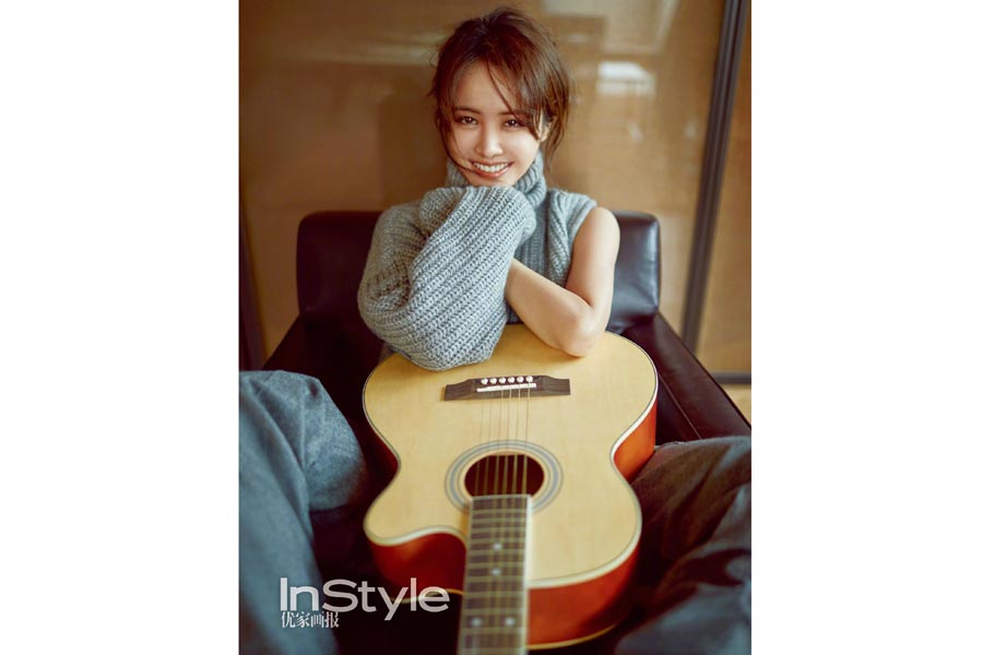 Pop singer Jolin Tsai poses for fashion magazine