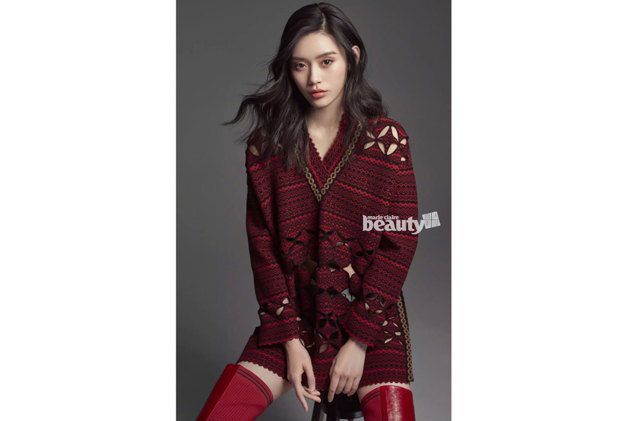 Supermodel Xi Mengyao poses for the fashion magazine