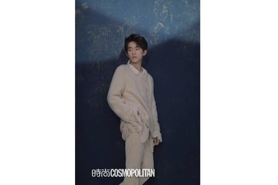 Actor-singer Yi Yangqianxi poses for the fashion magazine